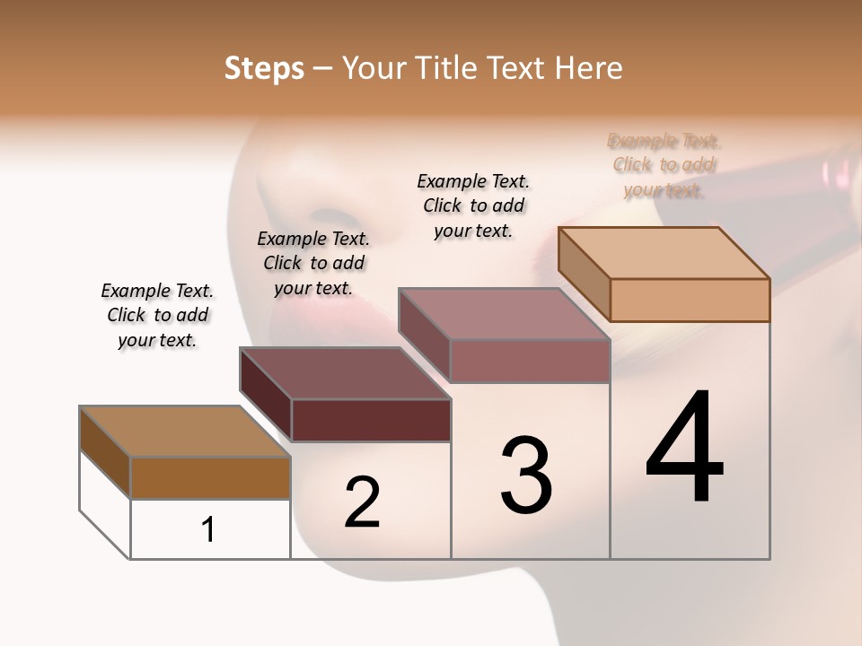 Lashes Lipstick Woman PowerPoint Template