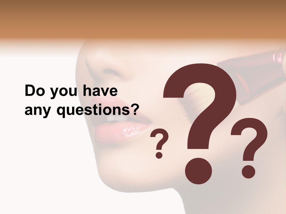 Lashes Lipstick Woman PowerPoint Template