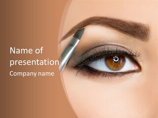 One Eyeshadows Arrows PowerPoint Template