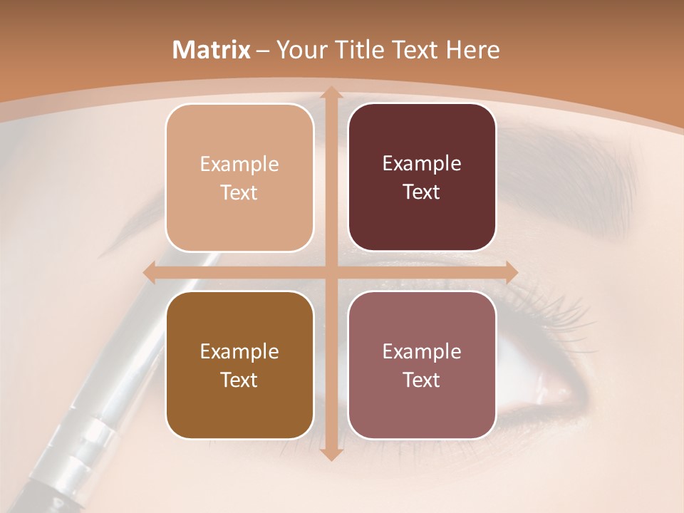 One Eyeshadows Arrows PowerPoint Template