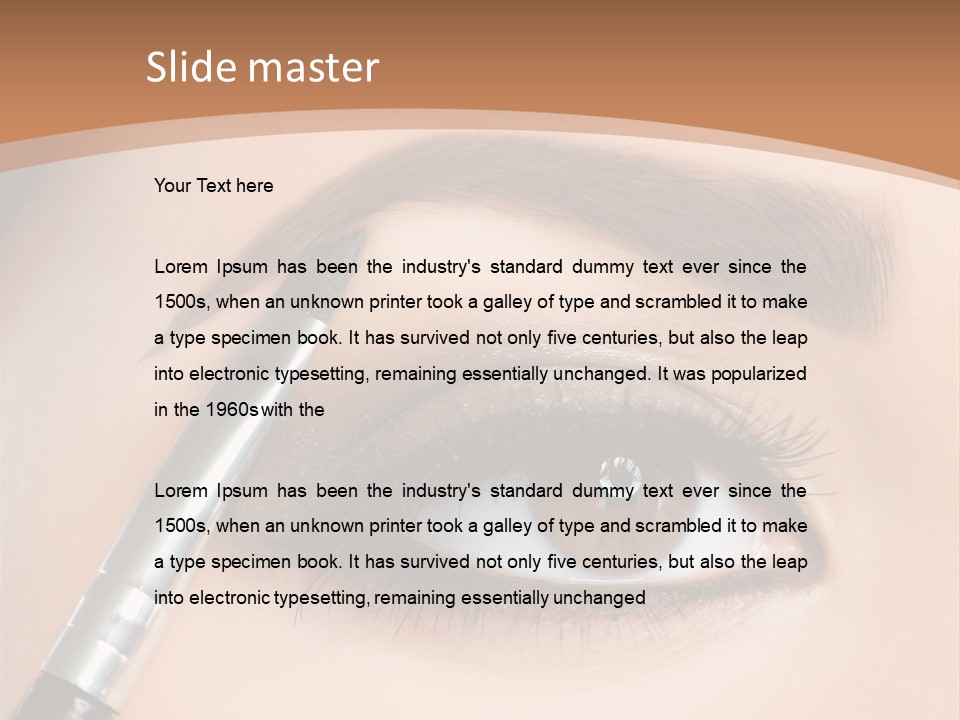 One Eyeshadows Arrows PowerPoint Template