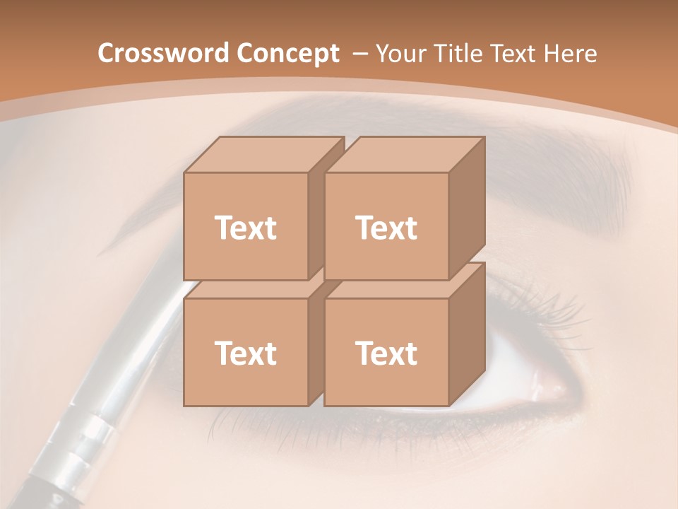 One Eyeshadows Arrows PowerPoint Template