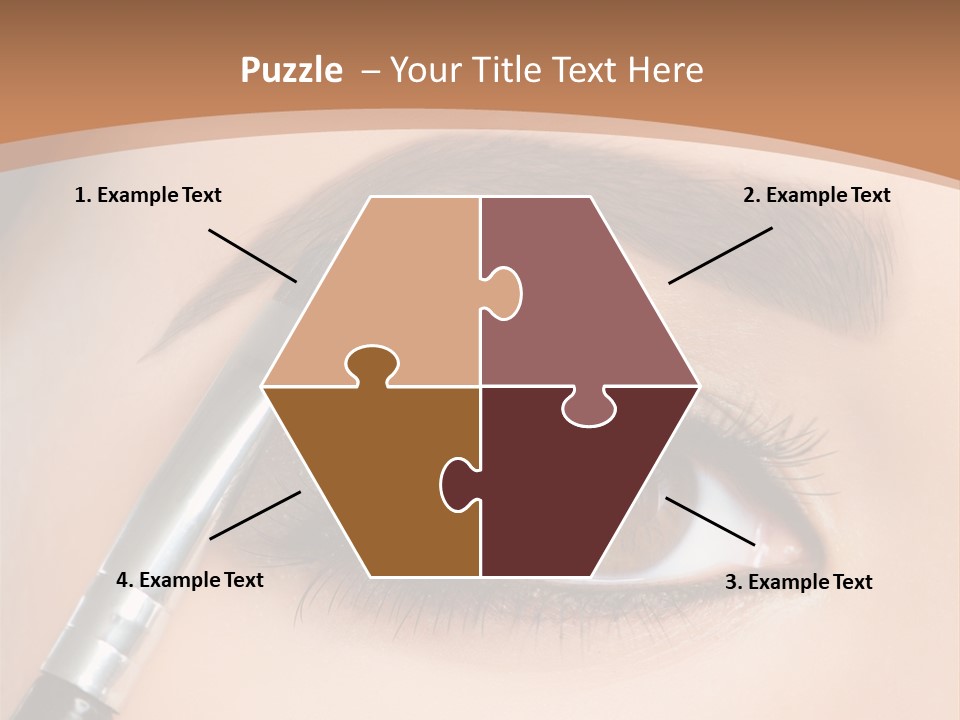 One Eyeshadows Arrows PowerPoint Template