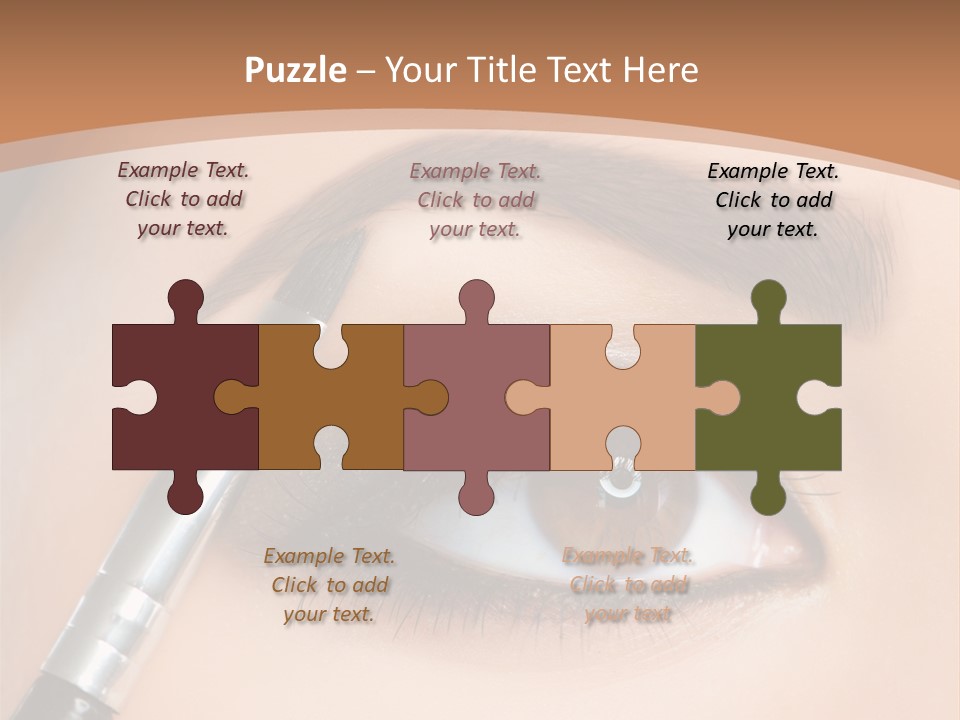 One Eyeshadows Arrows PowerPoint Template