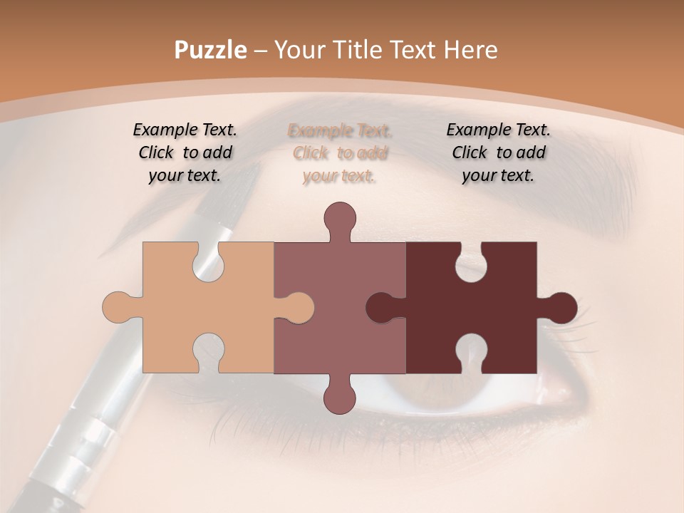 One Eyeshadows Arrows PowerPoint Template