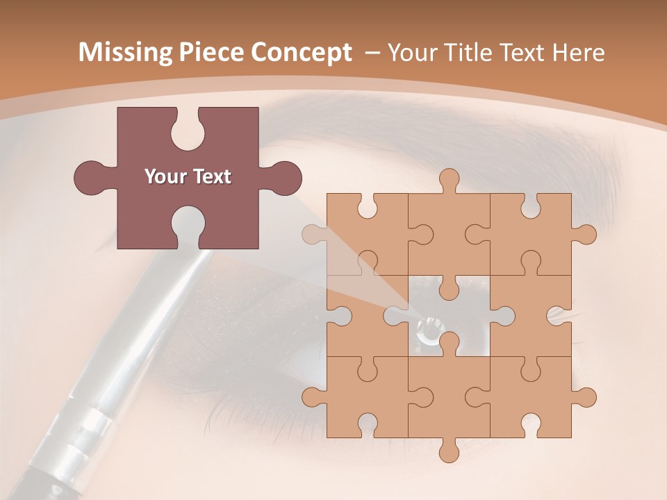 One Eyeshadows Arrows PowerPoint Template