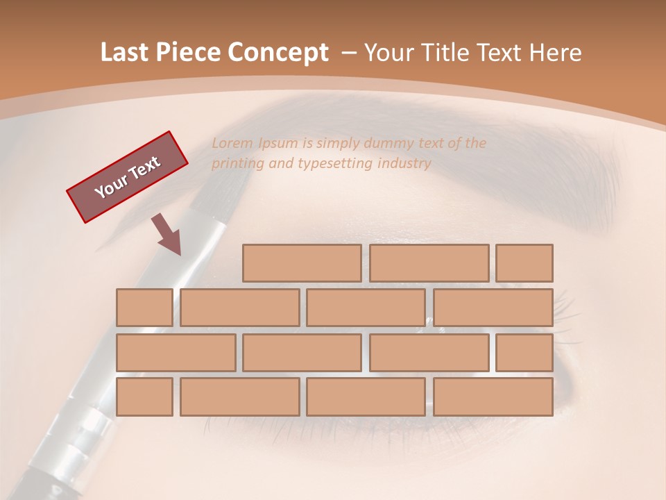 One Eyeshadows Arrows PowerPoint Template