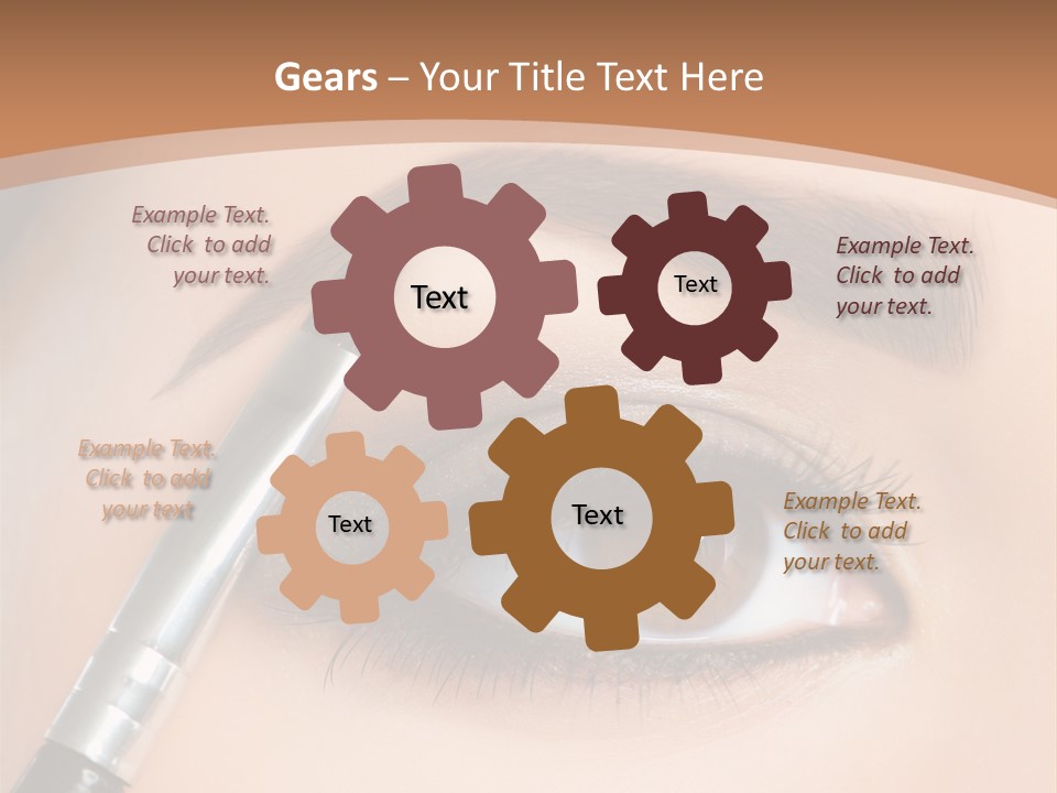 One Eyeshadows Arrows PowerPoint Template