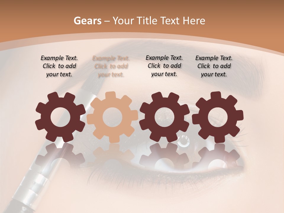 One Eyeshadows Arrows PowerPoint Template