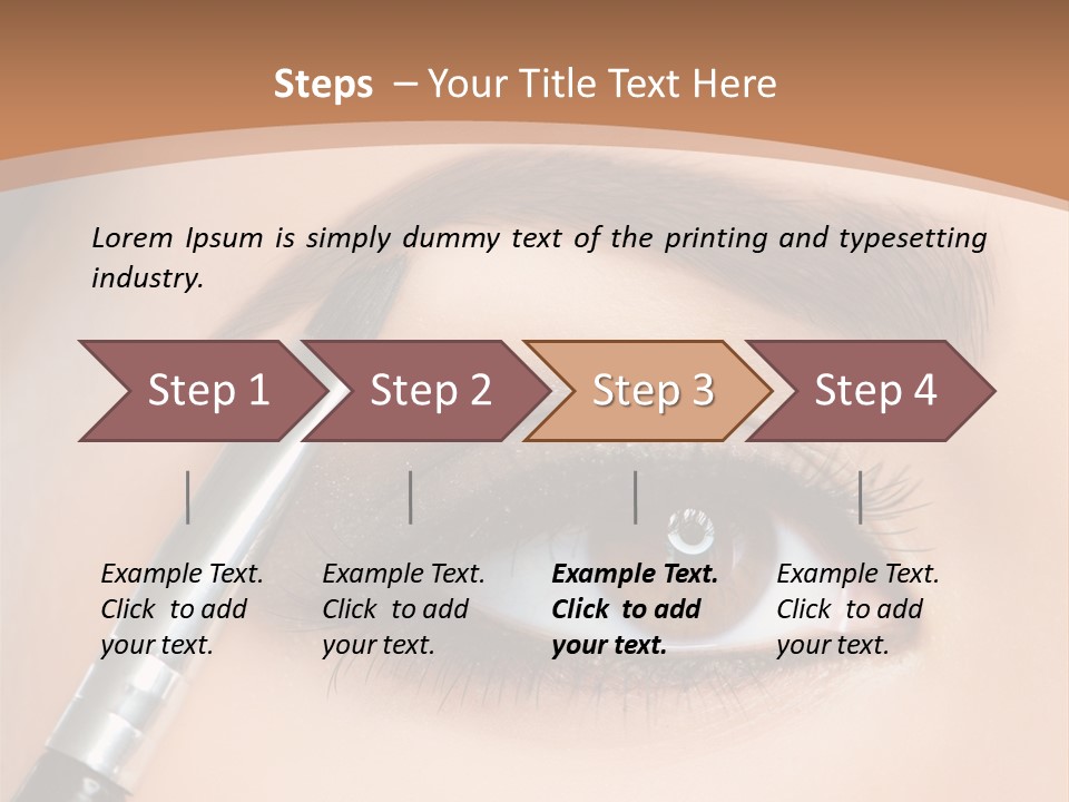 One Eyeshadows Arrows PowerPoint Template