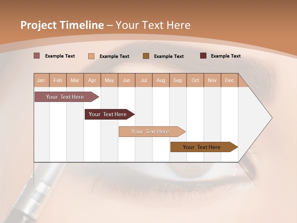 One Eyeshadows Arrows PowerPoint Template