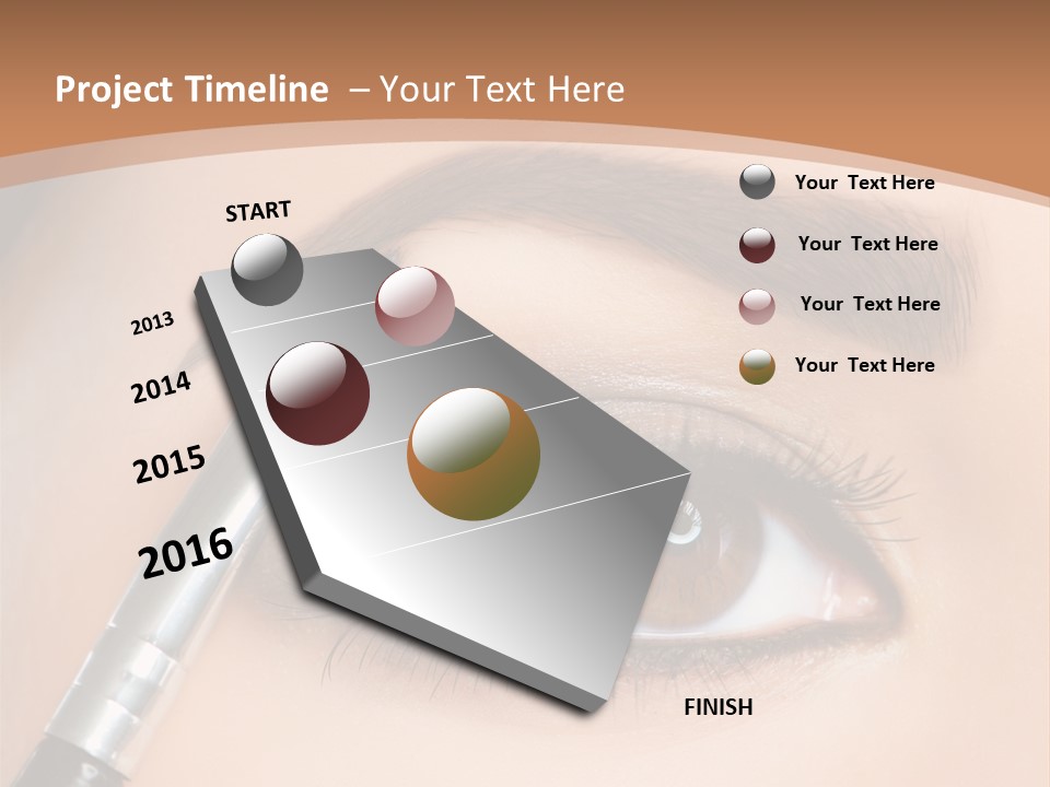 One Eyeshadows Arrows PowerPoint Template