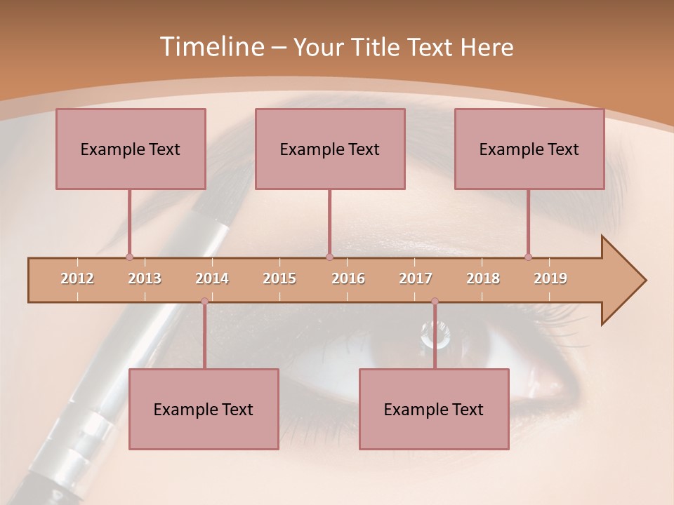 One Eyeshadows Arrows PowerPoint Template