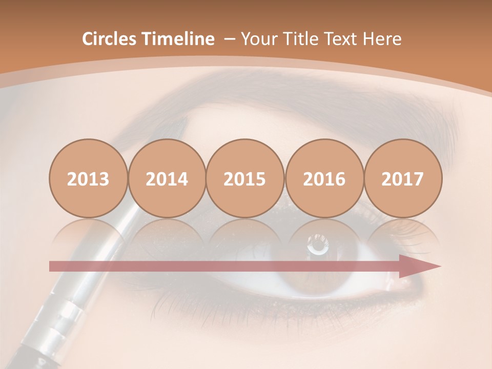 One Eyeshadows Arrows PowerPoint Template