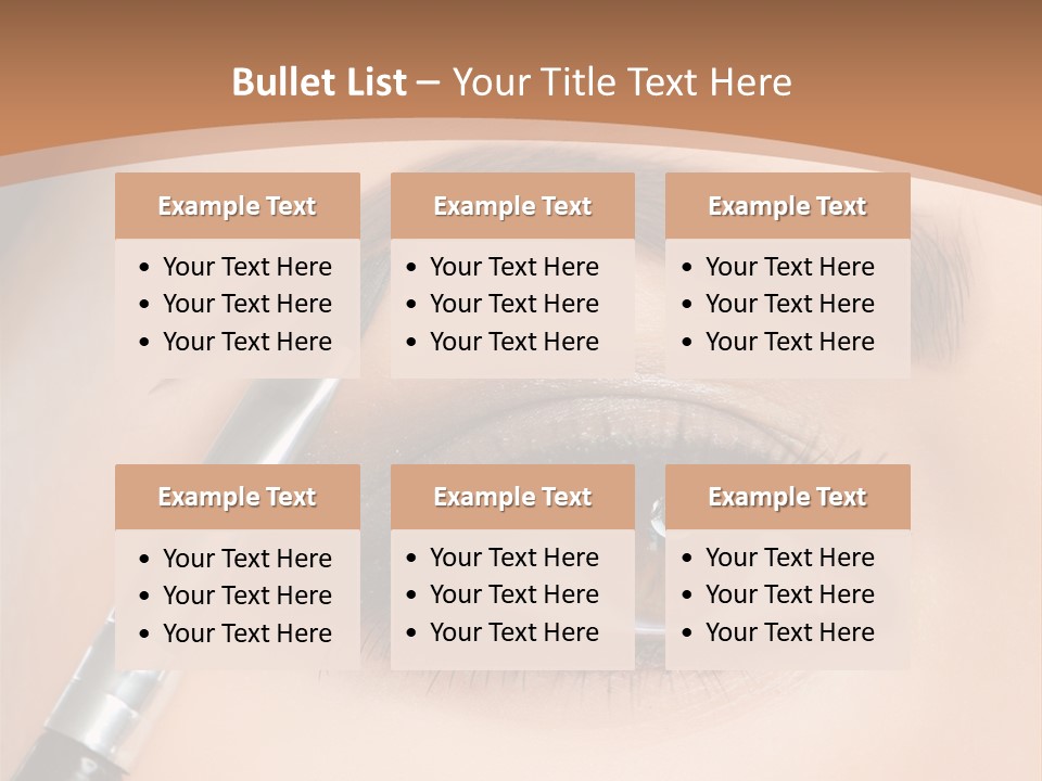 One Eyeshadows Arrows PowerPoint Template