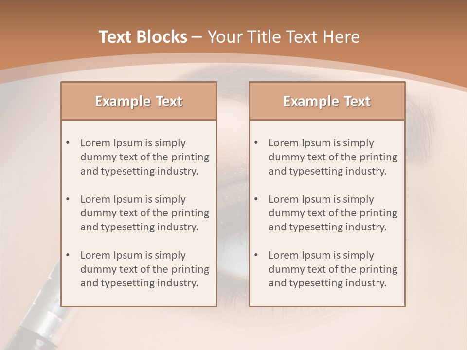 One Eyeshadows Arrows PowerPoint Template