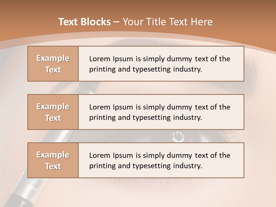 One Eyeshadows Arrows PowerPoint Template