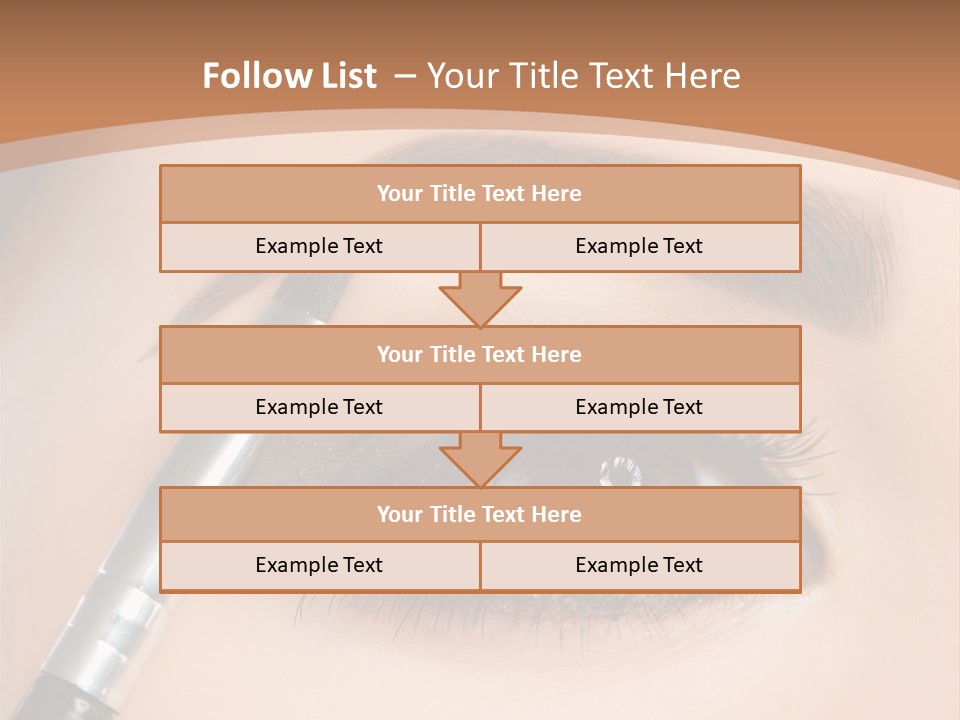One Eyeshadows Arrows PowerPoint Template