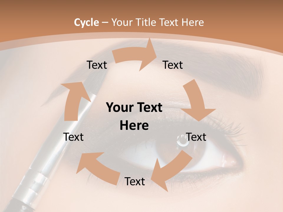 One Eyeshadows Arrows PowerPoint Template