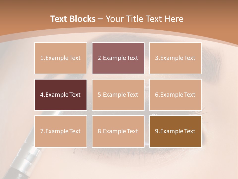 One Eyeshadows Arrows PowerPoint Template