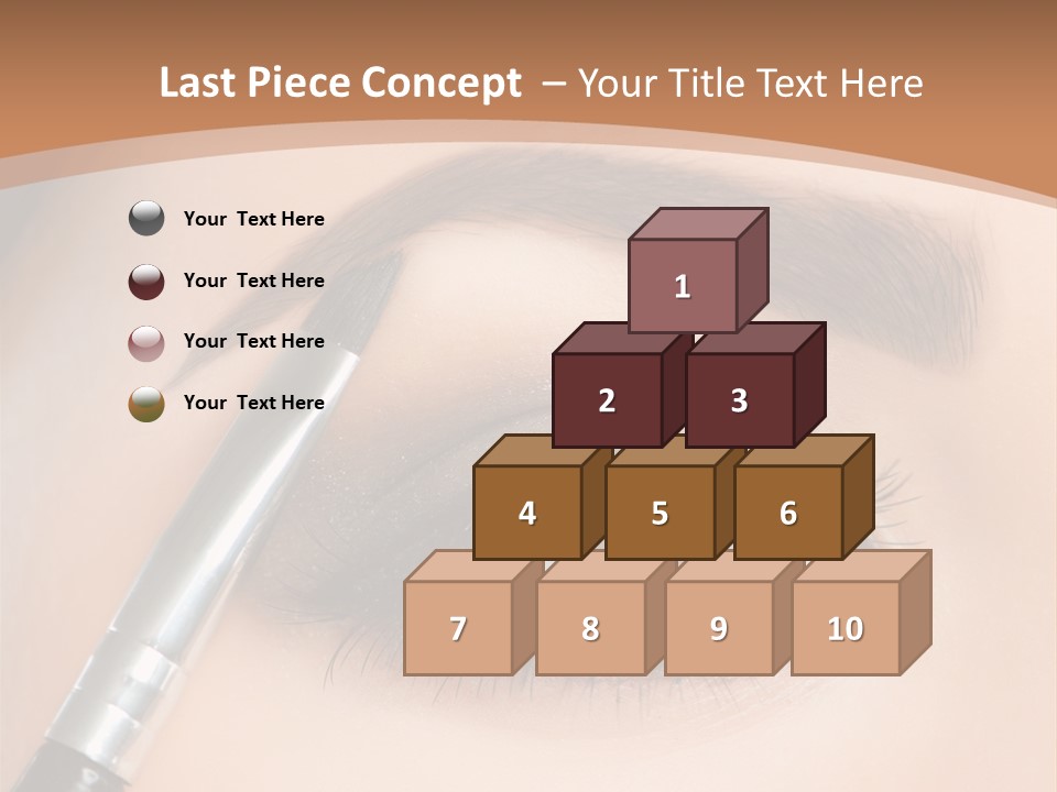 One Eyeshadows Arrows PowerPoint Template