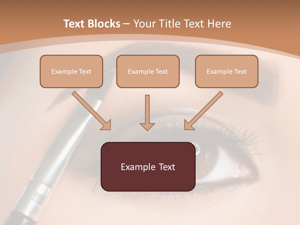 One Eyeshadows Arrows PowerPoint Template