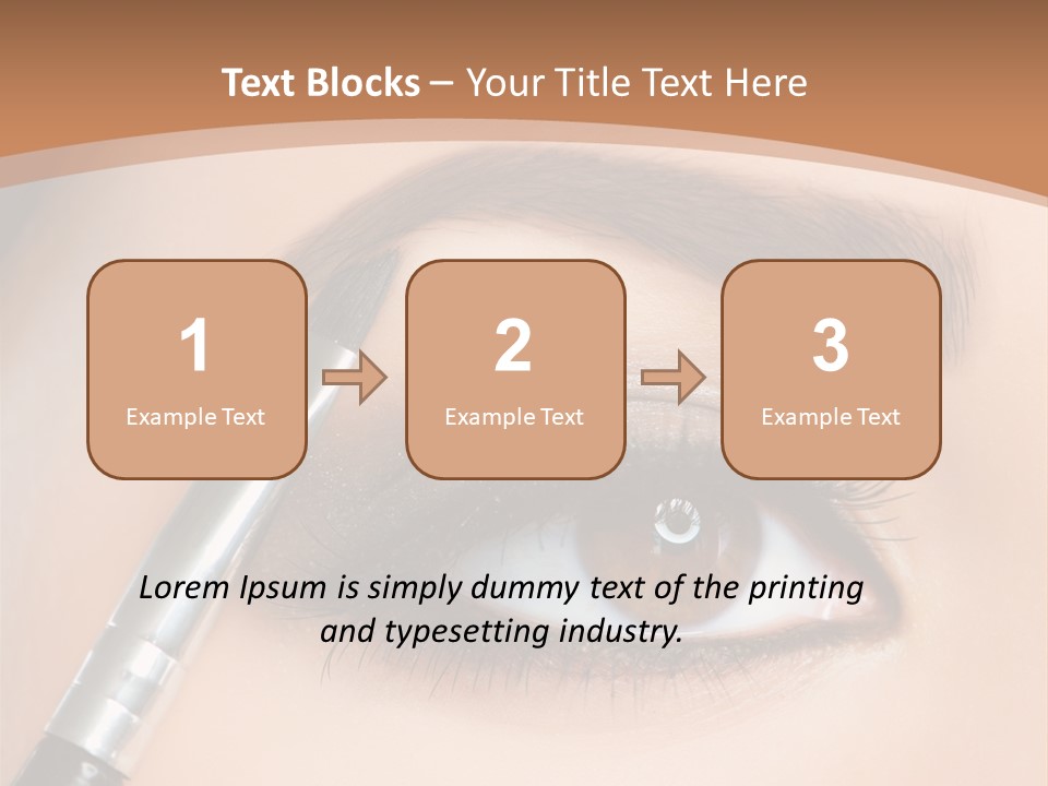 One Eyeshadows Arrows PowerPoint Template