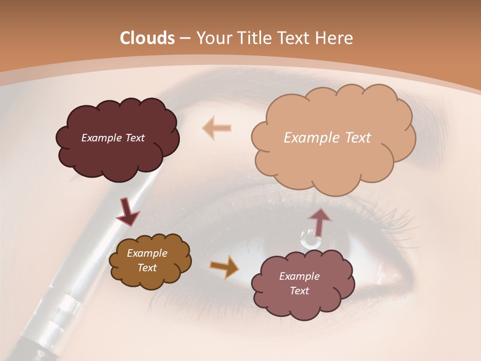 One Eyeshadows Arrows PowerPoint Template