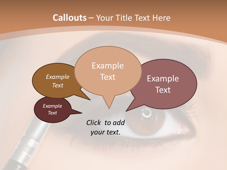 One Eyeshadows Arrows PowerPoint Template