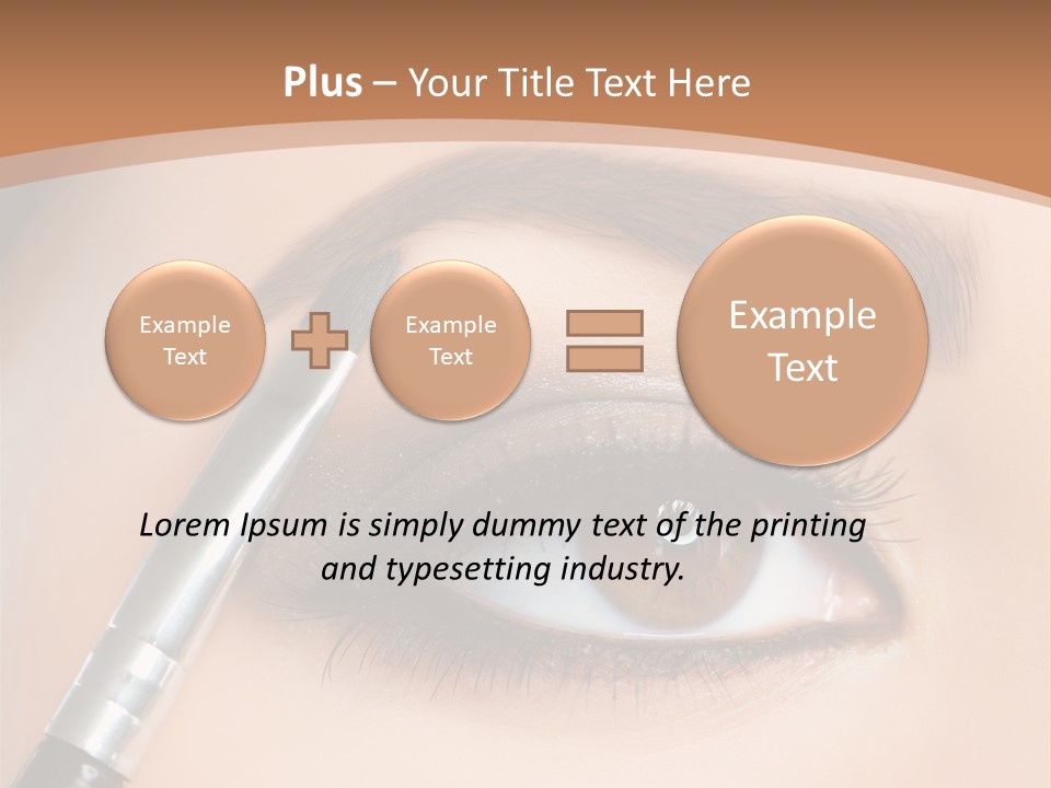 One Eyeshadows Arrows PowerPoint Template