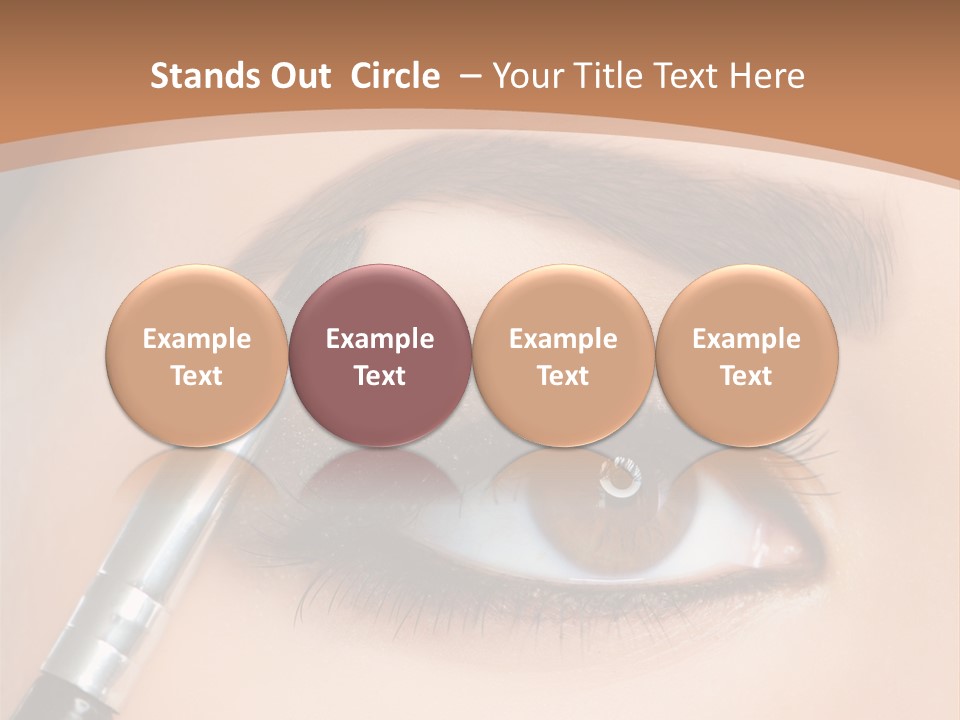 One Eyeshadows Arrows PowerPoint Template
