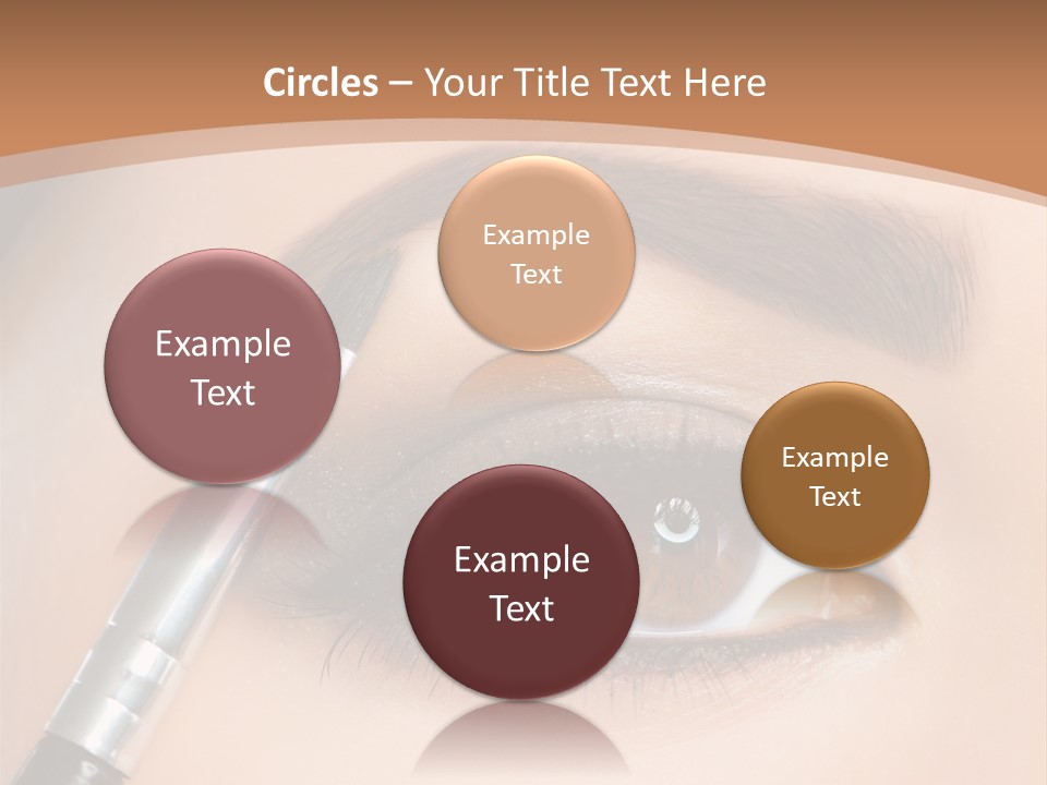 One Eyeshadows Arrows PowerPoint Template