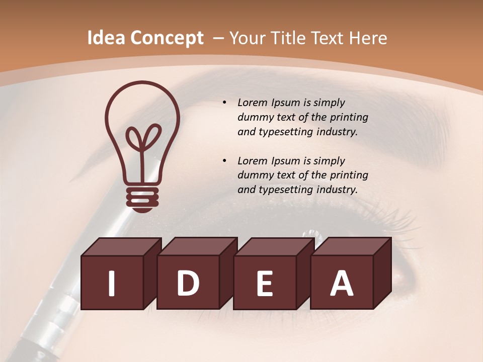 One Eyeshadows Arrows PowerPoint Template