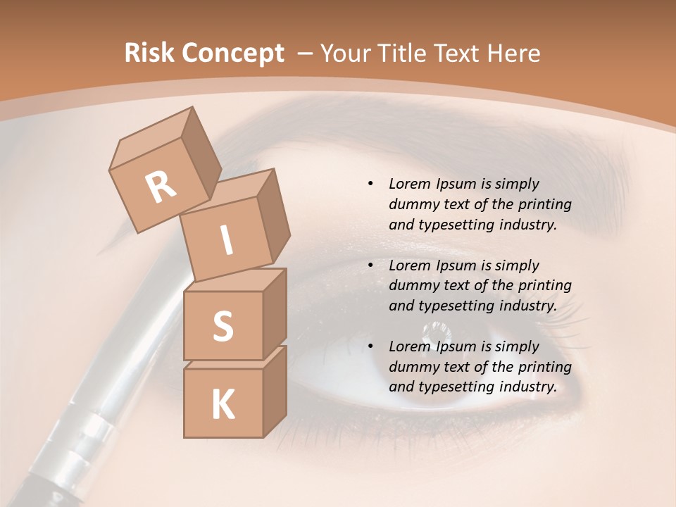 One Eyeshadows Arrows PowerPoint Template