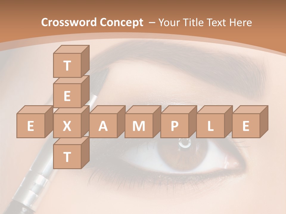 One Eyeshadows Arrows PowerPoint Template