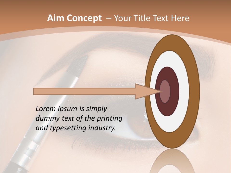 One Eyeshadows Arrows PowerPoint Template