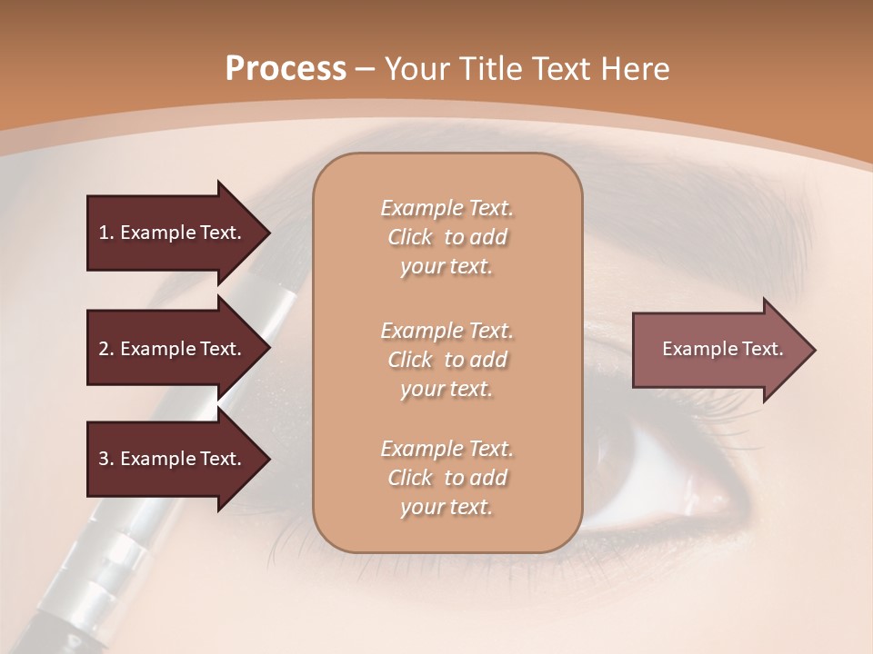 One Eyeshadows Arrows PowerPoint Template