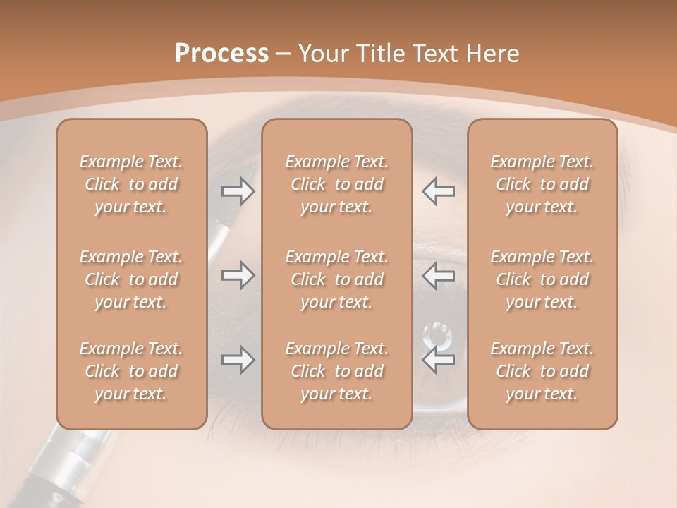 One Eyeshadows Arrows PowerPoint Template