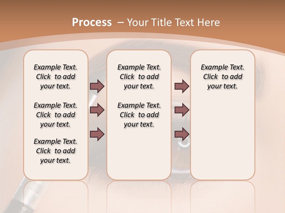 One Eyeshadows Arrows PowerPoint Template