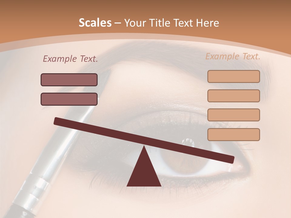 One Eyeshadows Arrows PowerPoint Template