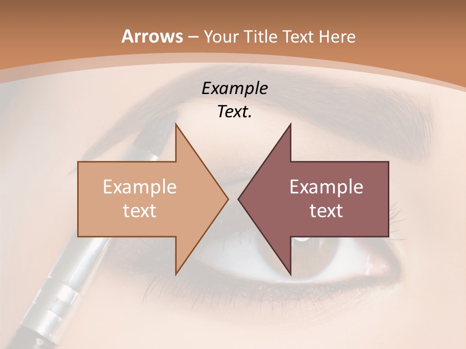 One Eyeshadows Arrows PowerPoint Template