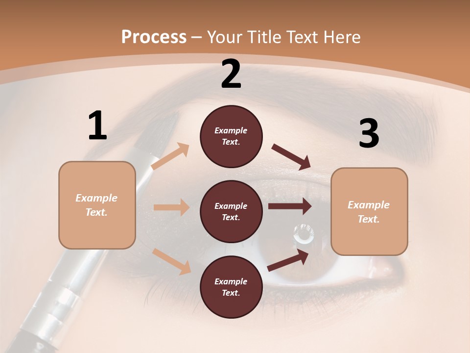 One Eyeshadows Arrows PowerPoint Template