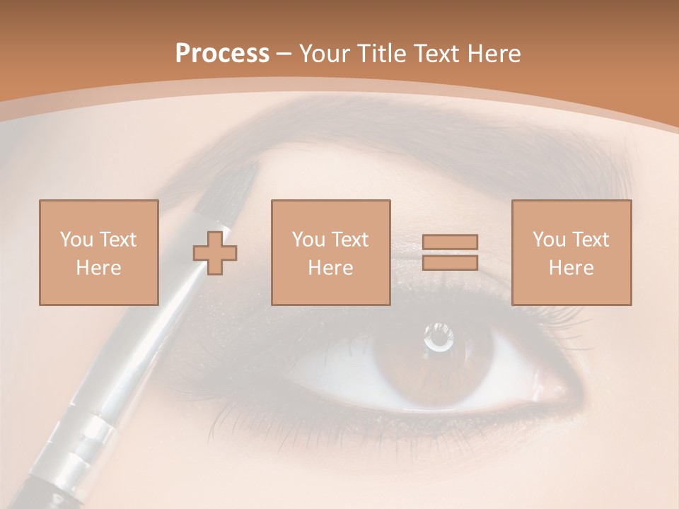 One Eyeshadows Arrows PowerPoint Template