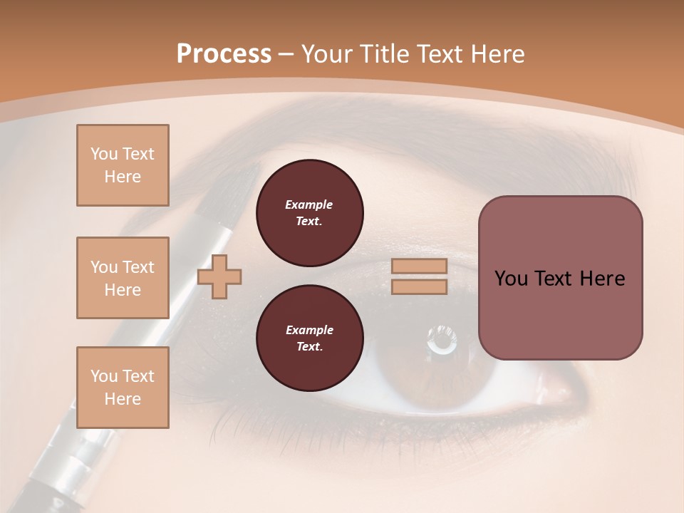 One Eyeshadows Arrows PowerPoint Template