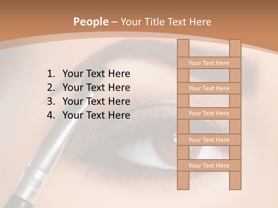 One Eyeshadows Arrows PowerPoint Template