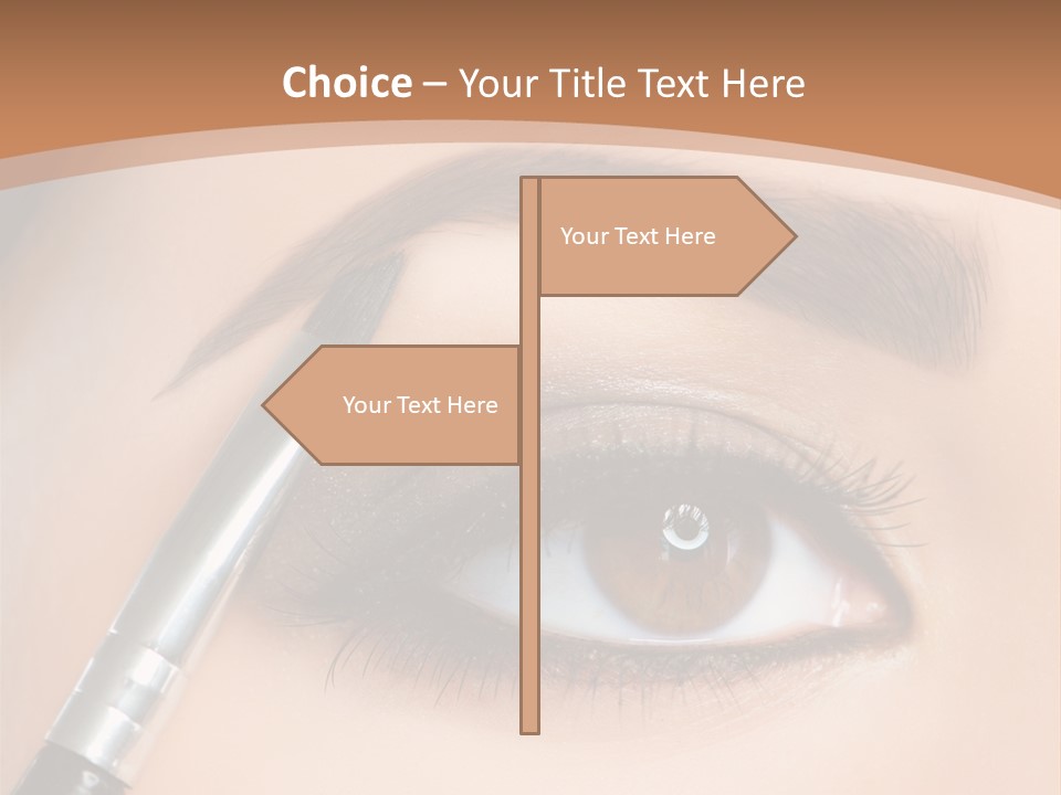 One Eyeshadows Arrows PowerPoint Template