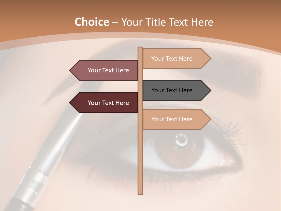 One Eyeshadows Arrows PowerPoint Template