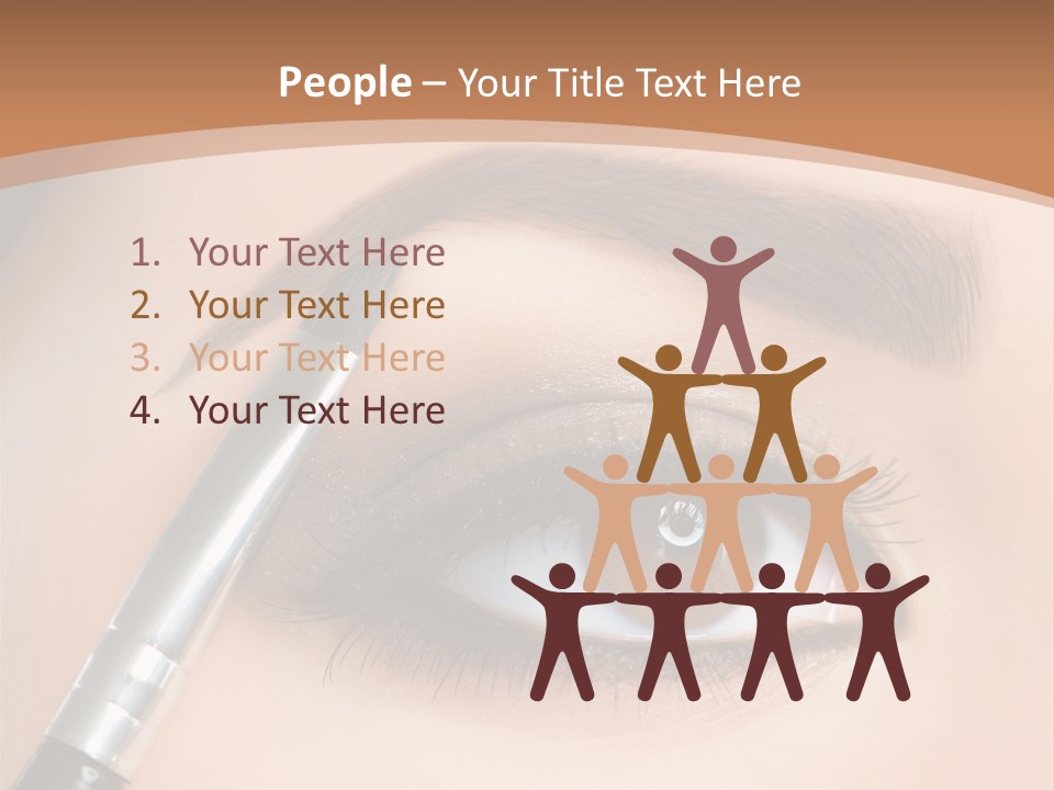 One Eyeshadows Arrows PowerPoint Template