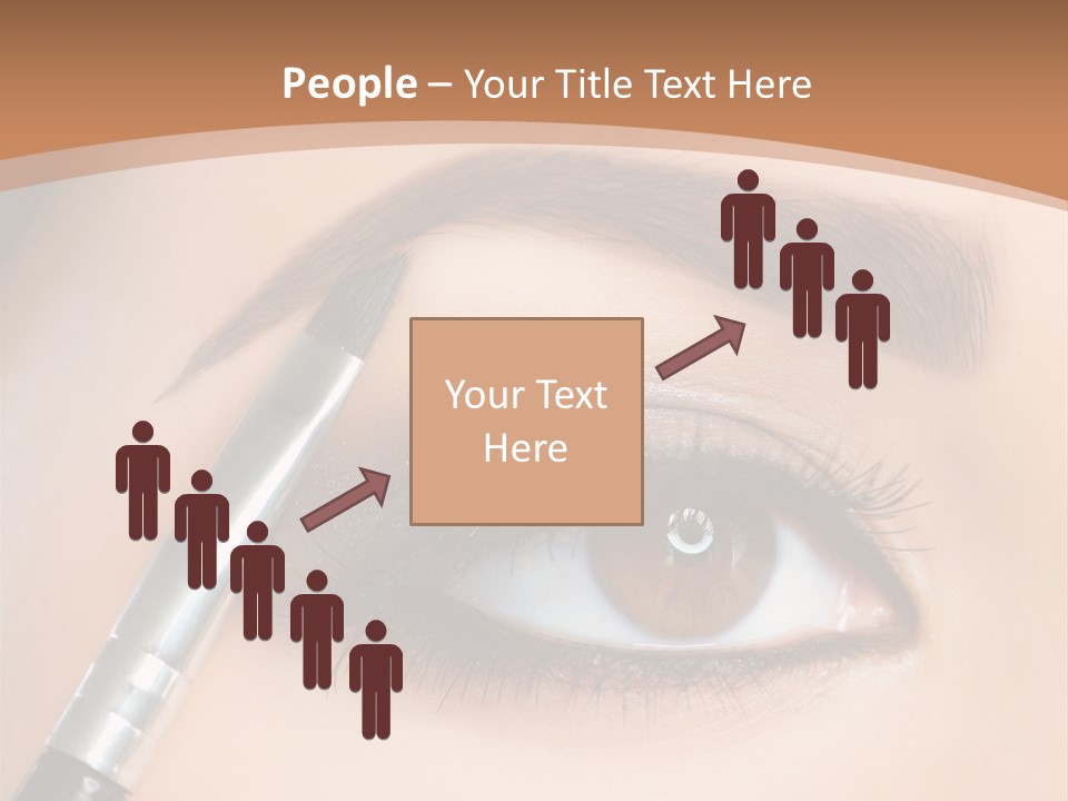 One Eyeshadows Arrows PowerPoint Template