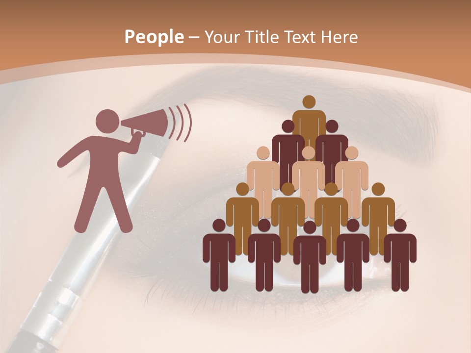 One Eyeshadows Arrows PowerPoint Template